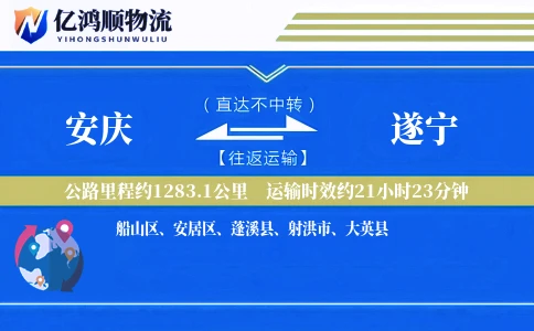 安庆到遂宁物流公司
