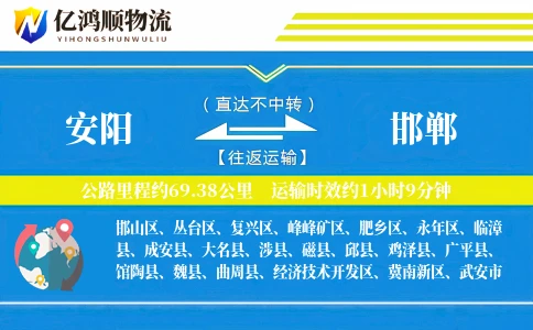 安阳到邯郸物流公司