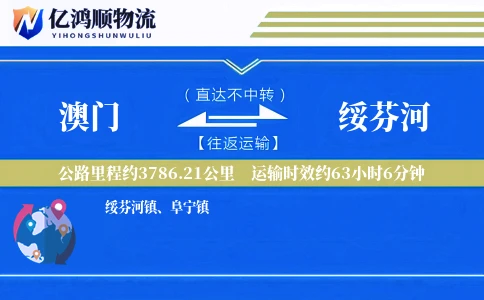 澳门到绥芬河物流公司