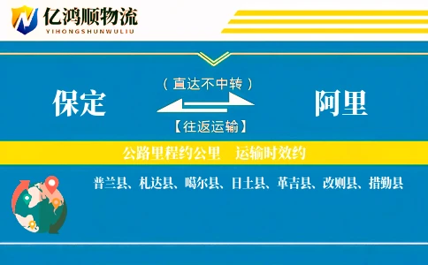 保定到阿里物流公司