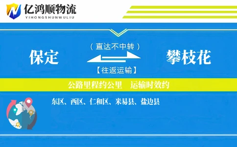保定到攀枝花物流公司