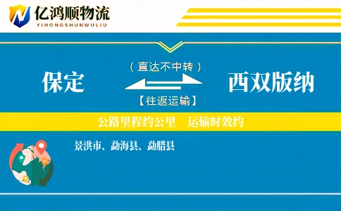 保定到西双版纳物流公司
