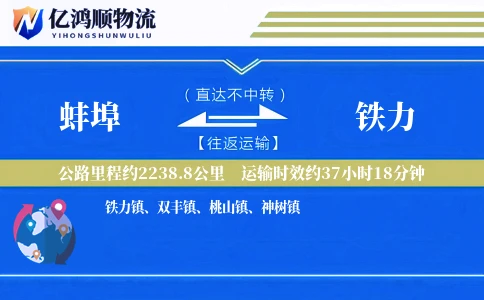 蚌埠到铁力物流公司