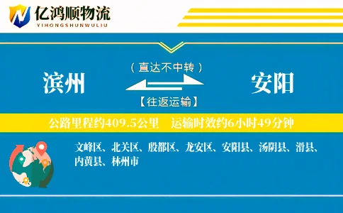 滨州到安阳物流公司