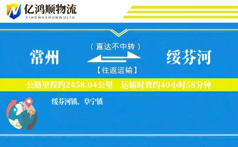 常州到绥芬河物流公司