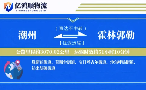 潮州到霍林郭勒物流公司