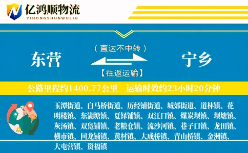东营到宁乡物流公司