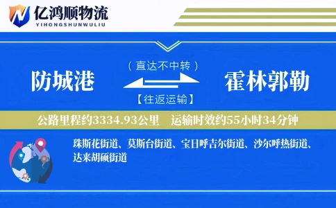 防城港到霍林郭勒物流公司