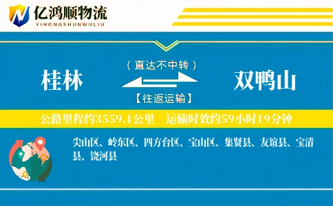 桂林到双鸭山物流公司