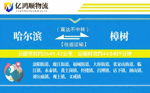 哈尔滨到樟树物流公司