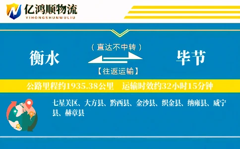 衡水到毕节物流公司