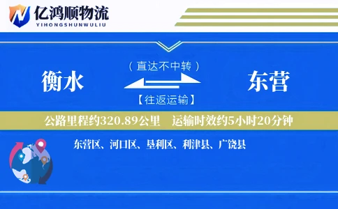 衡水到东营物流公司