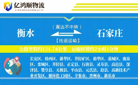 衡水到石家庄物流公司