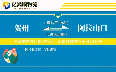 贺州到阿拉山口物流公司