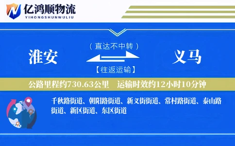 淮安到义马物流公司