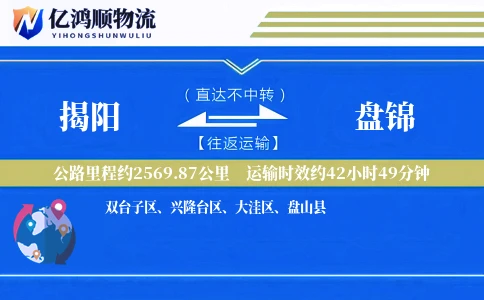 揭阳到盘锦物流公司