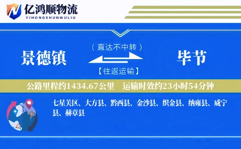 景德镇到毕节物流公司