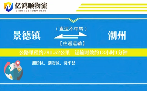 景德镇到潮州物流公司
