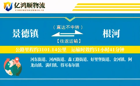 景德镇到根河物流公司