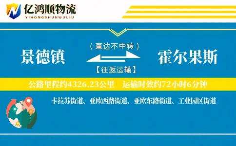 景德镇到霍尔果斯物流公司