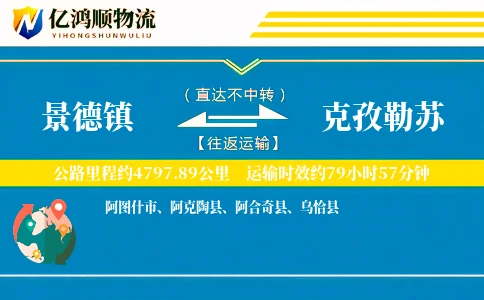 景德镇到克孜勒苏物流公司