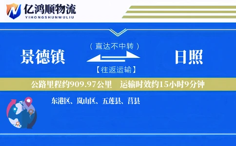 景德镇到日照物流公司