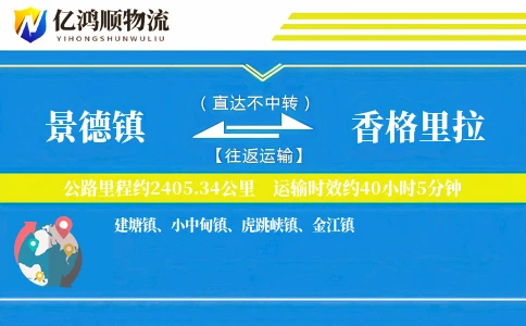 景德镇到香格里拉物流公司