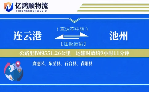 连云港到池州物流公司
