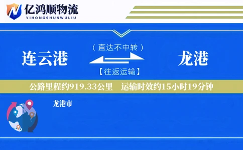 连云港到龙港物流公司