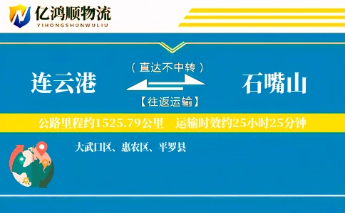 连云港到石嘴山物流公司