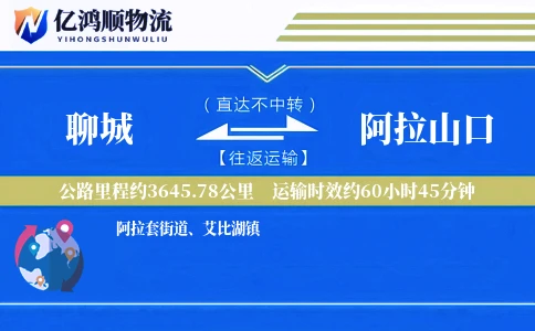 聊城到阿拉山口物流公司