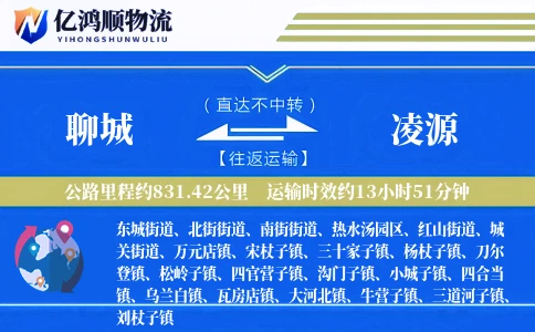聊城到凌源物流公司