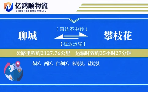 聊城到攀枝花物流公司