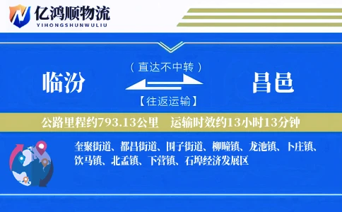 临汾到昌邑物流公司