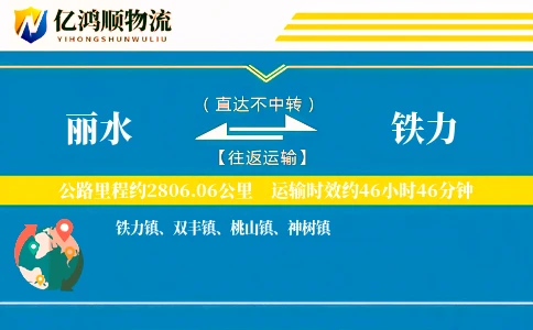 丽水到铁力物流公司