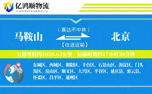 马鞍山到北京物流公司
