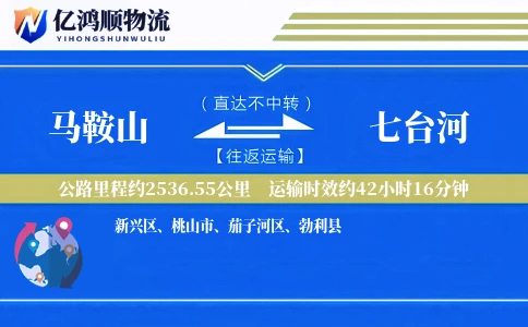 马鞍山到七台河物流公司