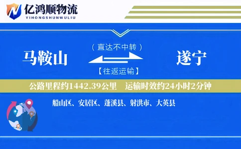 马鞍山到遂宁物流公司