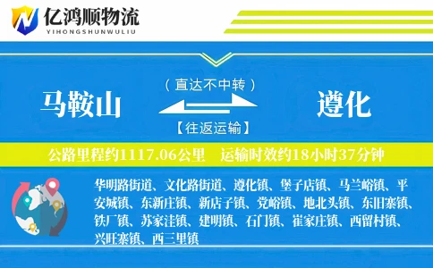 马鞍山到遵化物流公司