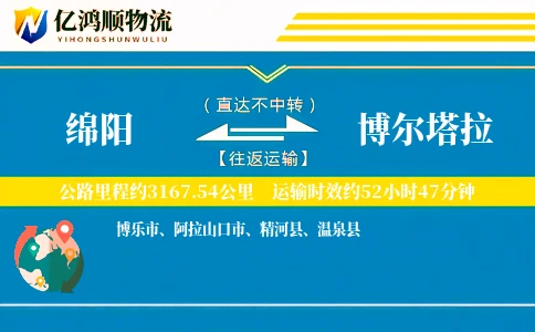绵阳到博尔塔拉物流公司