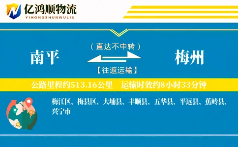 南平到梅州物流公司