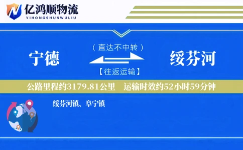 宁德到绥芬河物流公司