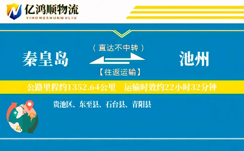 秦皇岛到池州物流公司