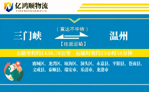 三门峡到温州物流公司