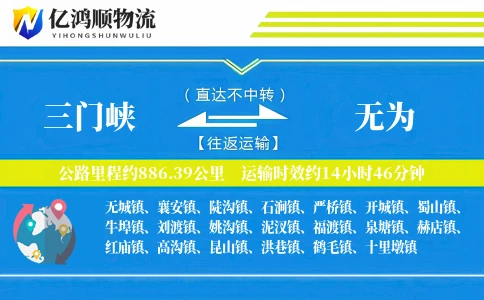 三门峡到无为物流公司