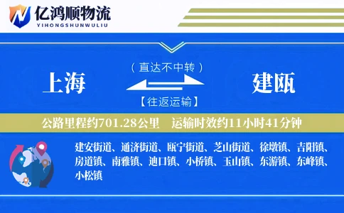 上海到建瓯物流公司-小件货运专线「仓储管理」