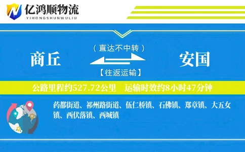 商丘到安国物流公司