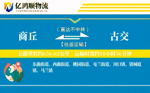 商丘到古交物流公司