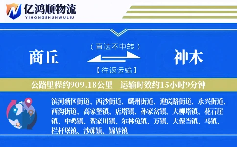 商丘到神木物流公司