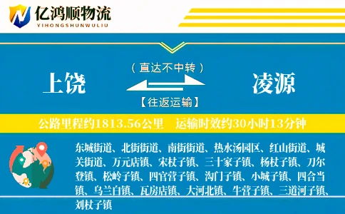 上饶到凌源物流公司